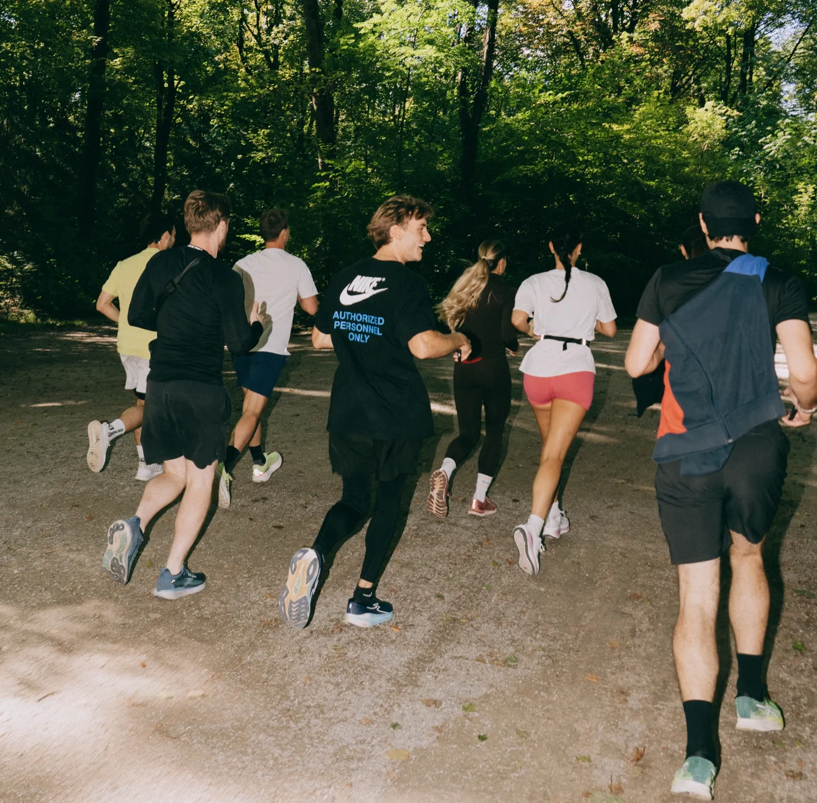 Beatletics group run through the park